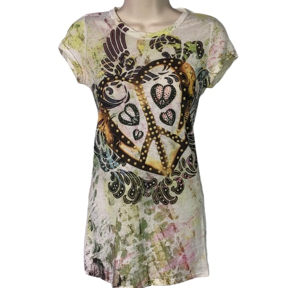 Equipe Rhinestone Heart Top - Picture 1 of 5